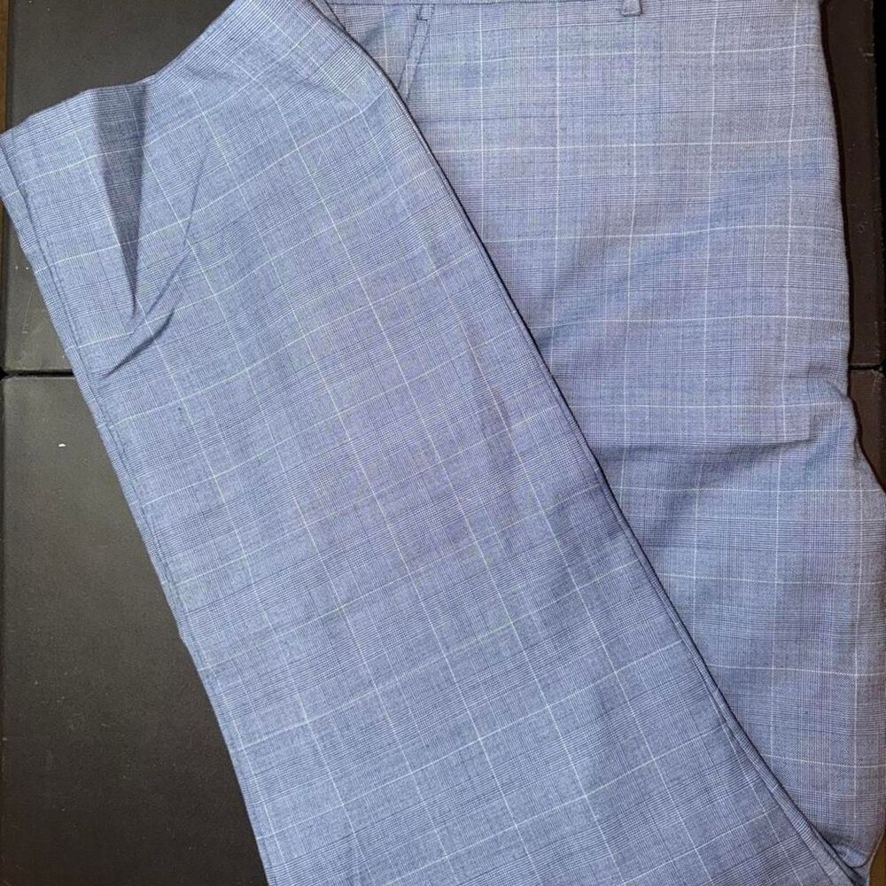 Polo Ralph Lauren Men's Blue and Grey Trousers